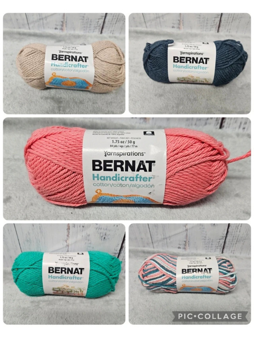 Bernat Handicrafter Cotton Yarn Lot